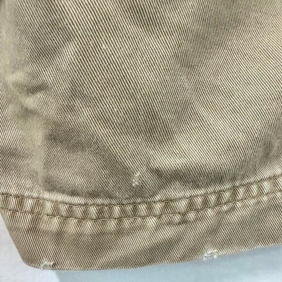 DIESEL Y2K 2000s Khaki Tan Distressed Baggy Cargo Shorts Pockets Men 32 Gorpcore - Picture 3 of 8